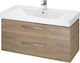 Cersanit Lara Countertop with Sink L99.4xW44.7x...