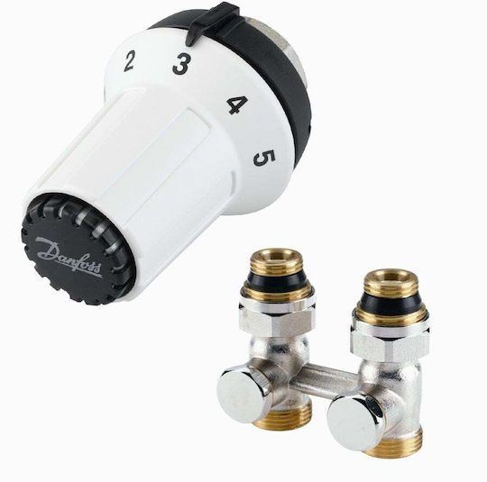 Danfoss Manual Thermostatic Radiator Valve for Radiator Body 1pcs