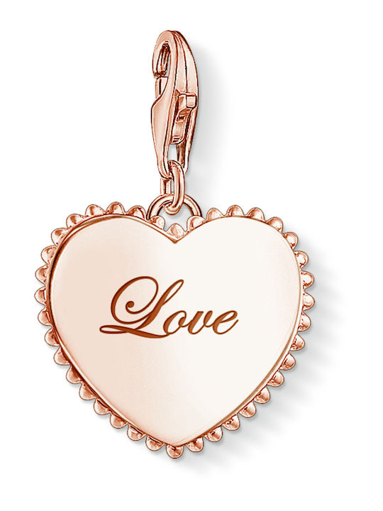 Thomas Sabo Charm από Ροζ Επιχρυσωμένο Ασήμι