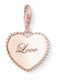Thomas Sabo Charm από Ροζ Επιχρυσωμένο Ασήμι