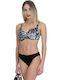 Set Bikini Animal Print Μαυρο