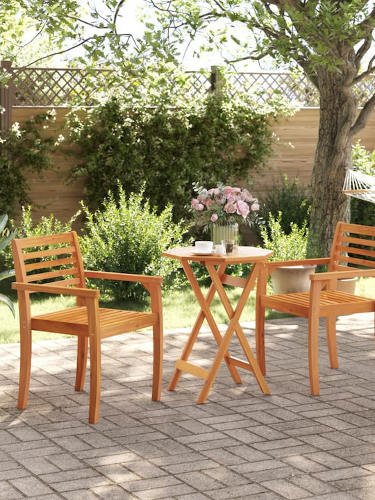 Garden & Terrace Table from Acacia Foldable Acacia 60x60x75cm