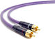 Melodika Кабел 2x RCA мъжки - 2x RCA мъжки 1.5м MD2R15