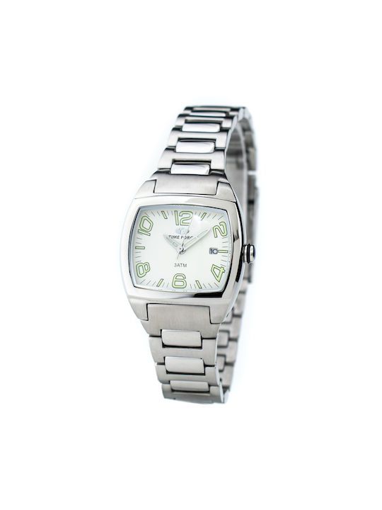 Time Force Watch with Silver Metal Bracelet