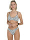 Set Bikini Animal Print Λευκό