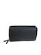 Large Leather Women's Wallet with RFID Black