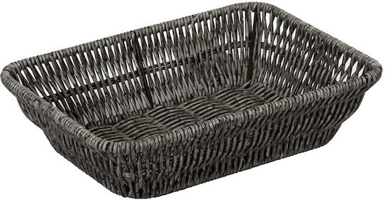 Espiel Cutie de pâine Wicker Gri 21x14x5cm