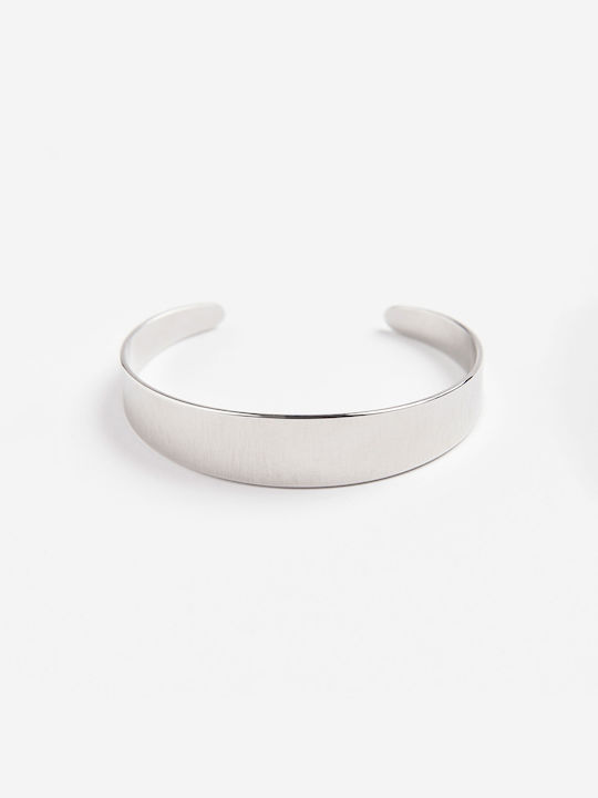 Unisex Silver Cuff Bracelet Aristoteli Bitsiani