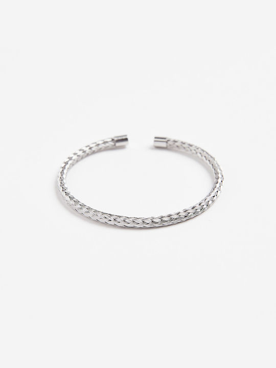 Unisex Silver Cuff Bracelet Aristoteli Bitsiani