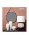 Espiel Wall Mirror with Black Metallic Frame Diameter 55cm 1pcs