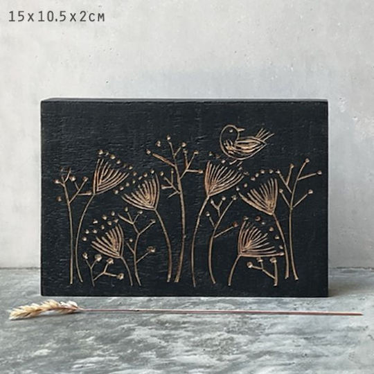 Synchronia Raumdekoration aus Hölzernes 10.2x15x15cm 1Stück