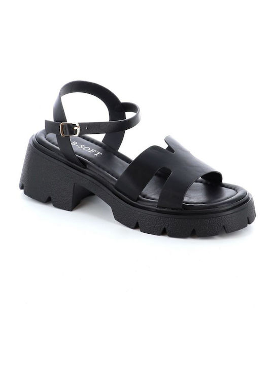 B-Soft Damen Sandalen in Schwarz Farbe