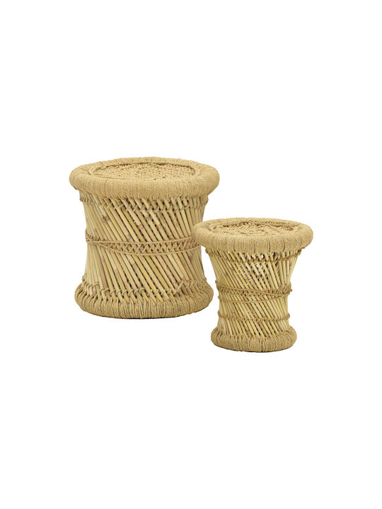 Scaune Camera de zi Lemn Hole Natural Bamboo 2buc