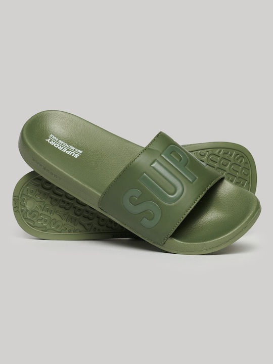 Superdry Code Core Pool Men's Slides Khaki