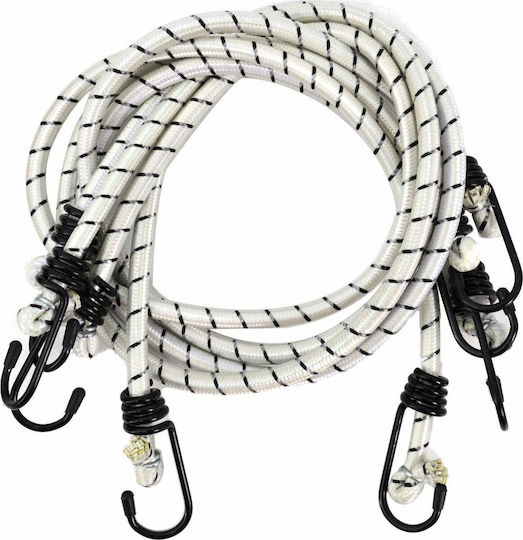 AWTools Curea elastrică 100cm Alb 4buc