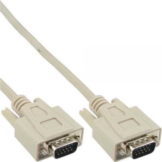 InLine Cable VGA male - VGA male Γκρι 3m (17712A)