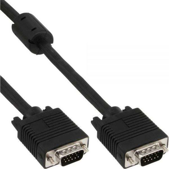 InLine Kabel VGA-Stecker - VGA-Stecker Schwarz 5m (17718B)