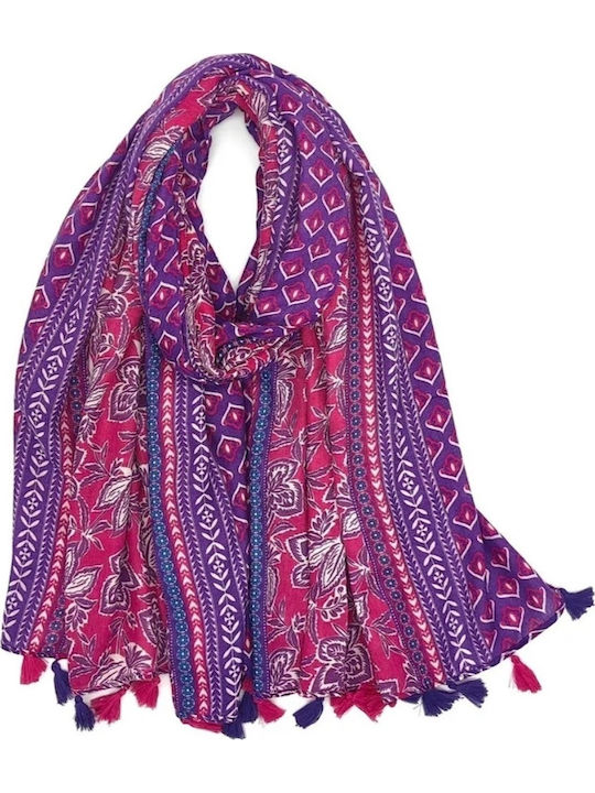 MI-TU Exclusive Damen Schal Fuchsie