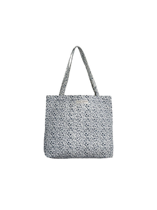 Laura Ashley Fabric Shopping Bag Blue