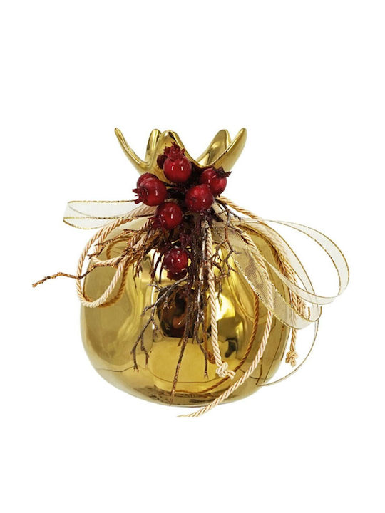 Marhome Tischplatte Glücksbringer Granatapfel Rosa Keramik 13x16cm 1Stück