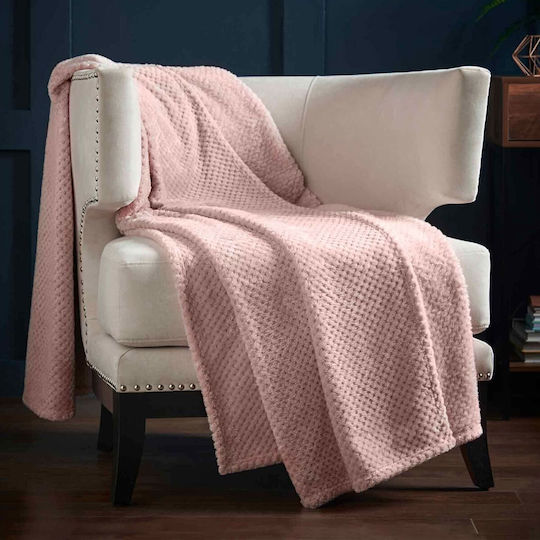 Sidirela Arktos Sherpa Double Blanket 200x220cm Pink E-2272-PINK