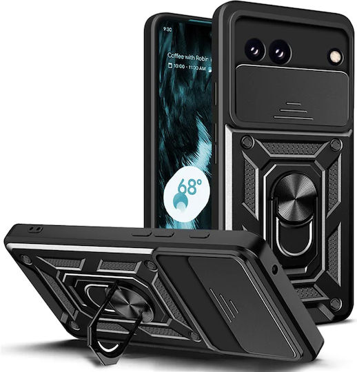 Techsuit Camshield Back Cover Silicone / Plastic Black (Google Pixel 8a)