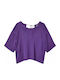 Damen Bluse Neon Purple