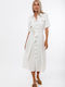 Freestyle Hemdkleid Kleid Weiß