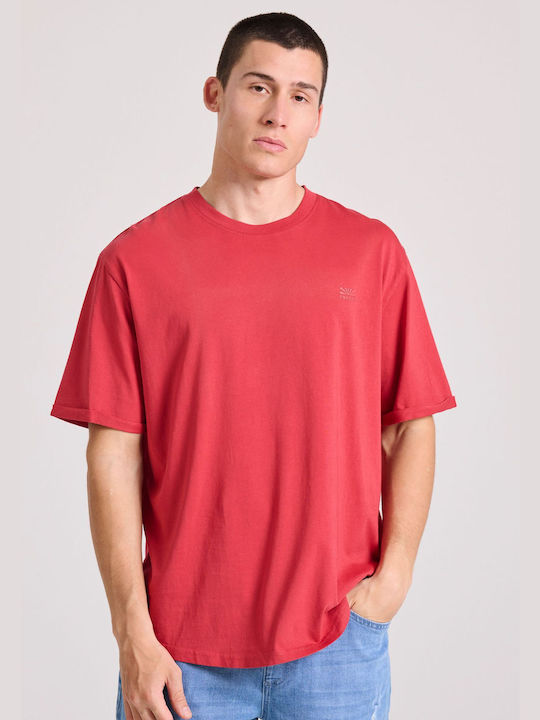 Funky Buddha Men's Short Sleeve T-shirt Red