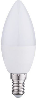 Eurolamp LED Lampen für Fassung E14 und Form C37 Kühles Weiß 470lm 1Stück