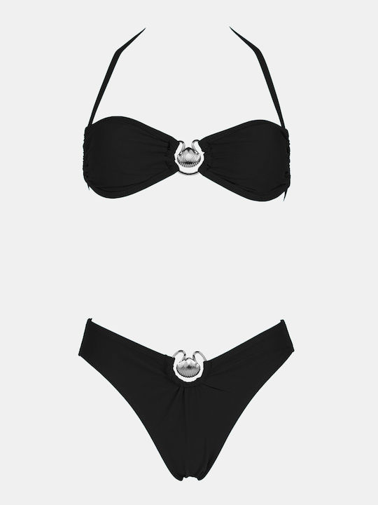 Decoro Set Bikini Μαυρο