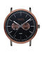 WATX & CO Herrenuhr 44mm Batterie mit Metallarmband