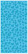 Cavalieri Prosop de Plajă Bumbac Butterly Turquoise 200x100cm.