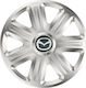 Versaco Set Capace de Roți Auto Compatibile Mazda 4 Bucăți 15 Argintii/Argintii