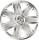 Versaco Set Capace De Roți Auto Compatibile VW 4 Bucăți 15 Argintii/Argintii