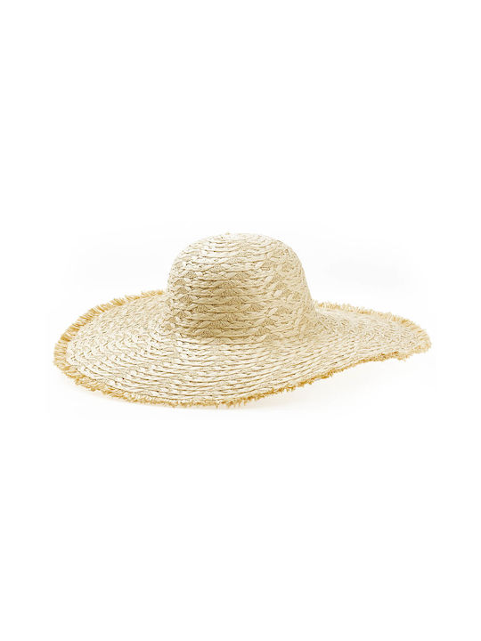 Verde Wicker Women's Hat Ecru