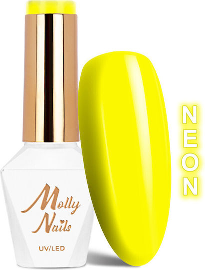Molly Lac Semipermanent Lac de Unghii Yellow Light Nr 71 8gr 1buc
