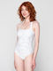 Luna Strapless One-Piece Swimsuit White