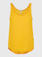Funky Buddha Women's Athletic Blouse Sleeveless Yellow