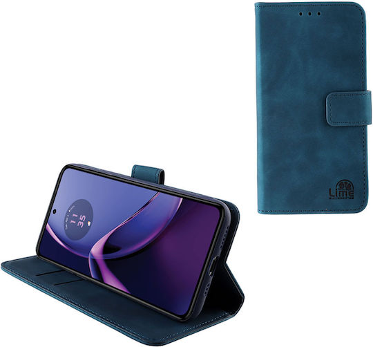 Калъф Lime за Motorola Moto G84 5G 6.5" Essential Magnet Book Stand Clip Тъмносин Lime Successories