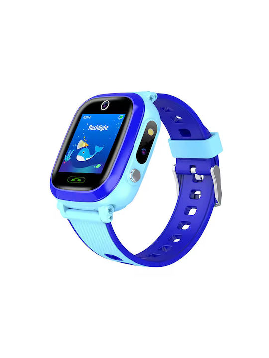 Kinder Smartwatch mit Kautschuk/Plastik Armband Blue