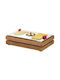 Ready Crate Ψυχόμενος Δίσκος Gn1/1 Πλατώ Σερβιρίσματος Τυριών Ξύλινο 32.5x53εκ.