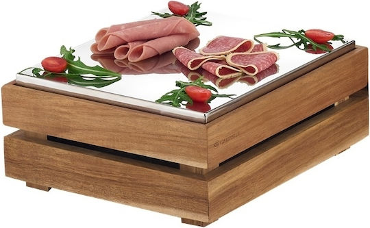 Ready Crate Tavă refrigerată Gn1/2 Platou de Servire pentru Brânzeturi Lemn 32.5x26.5buc 1buc