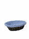 Sidirela Bread Basket made of Bamboo Blue 28x20x7cm