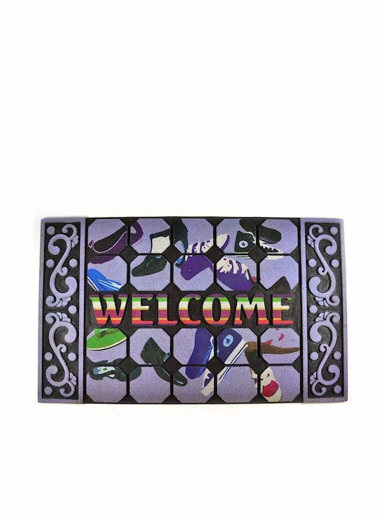 Sidirela Entrance Mat Purple 45x75cm