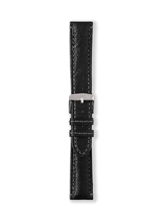 Morellato Tintoretto Leather Strap Black 22mm