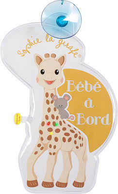 Sophie La Girafe Unisex Baby on Board Car Sign Yellow with Suction Cup Bebe a Bord