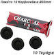 Package of 10 Charcoal Tablets 33mm