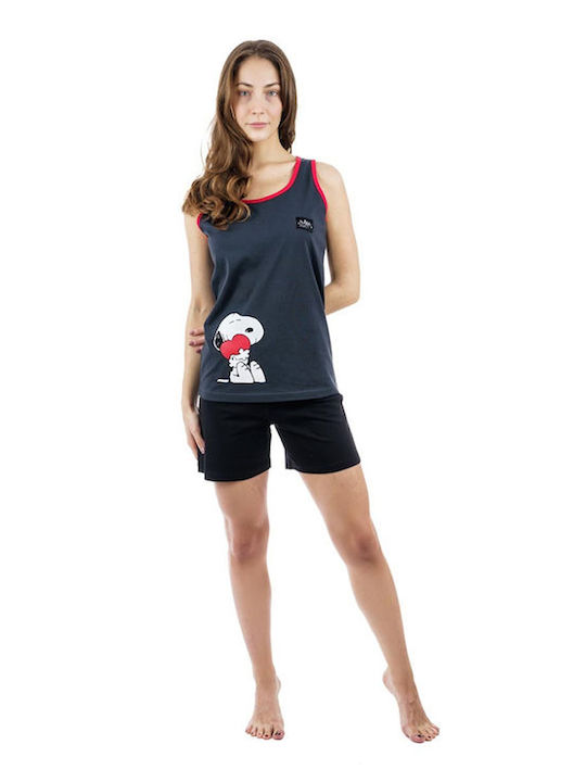 Sara Set Pijamale pentru Femei Anthracite