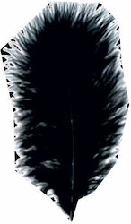 Black Marabou Feathers 10-12cm, 17 pieces